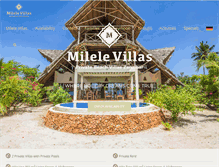 Tablet Screenshot of milelevillas.com